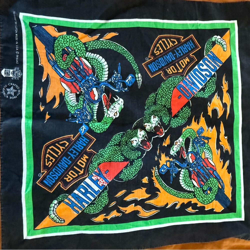 VINTAGE Harley-Davidson BANDANA